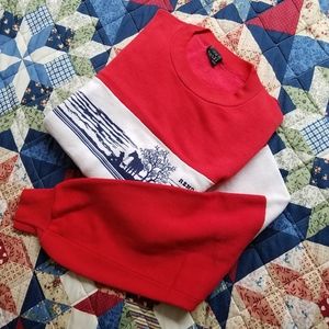 Vtg 1982 Reno Cowboy Theme Adult Crewneck Sweater